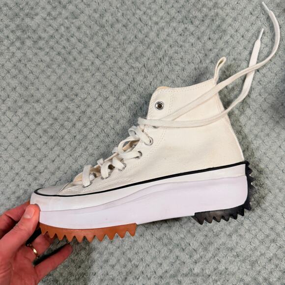 Converse Run Star Hike Platform High Top Wmns 6.5 platform Sneaker White - Picture 4 of 8
